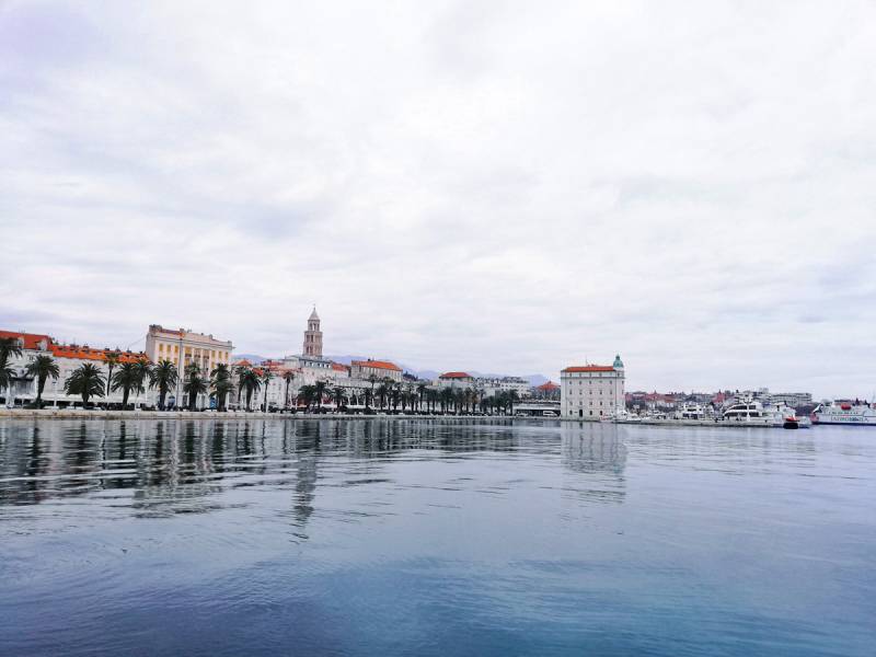What to Do in Split for a Day - View of Riva and the Ferry Port