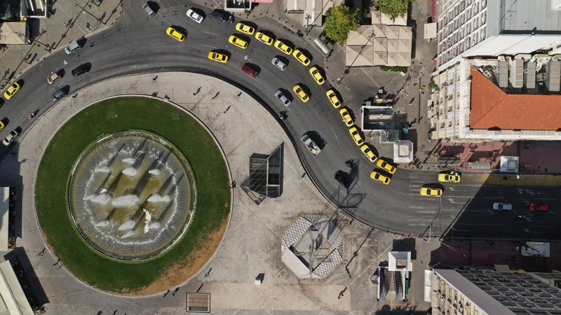 Omonia Square from above 