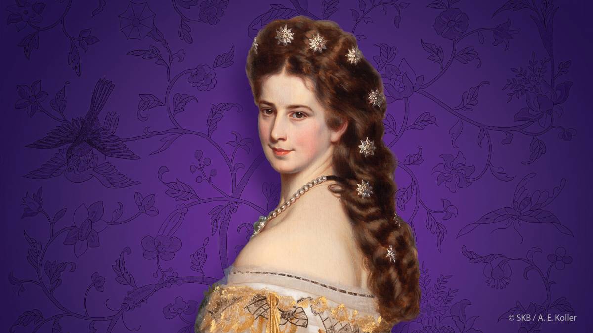 Kaiserin Elisabeth, genannt Sisi, mit langen Haaren